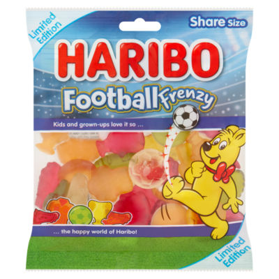 Haribo Football Frenzy jelly sweets 160g (British brand)