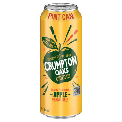 ASDA Crumpton Oaks Cider Co Mighty Refreshing Apple Medium Cider 568ml- Buy online at McGrocer