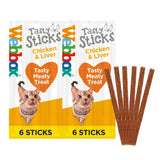 Webbox Cats Delight Treats Tasty Sticks with Chicken  Liver 6 Pack