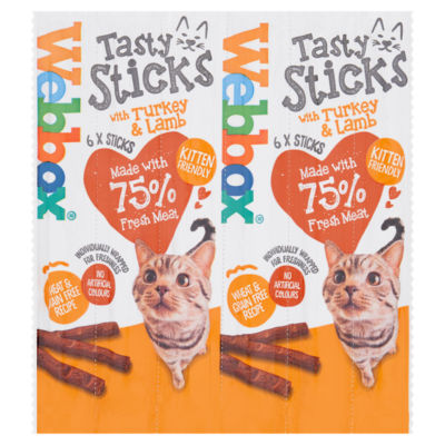 Webbox Tasty Sticks Turkey Lamb Cat Treats 30g