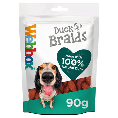 ASDA Webbox Duck Braids Dog Treats 90g- Buy online at McGrocer