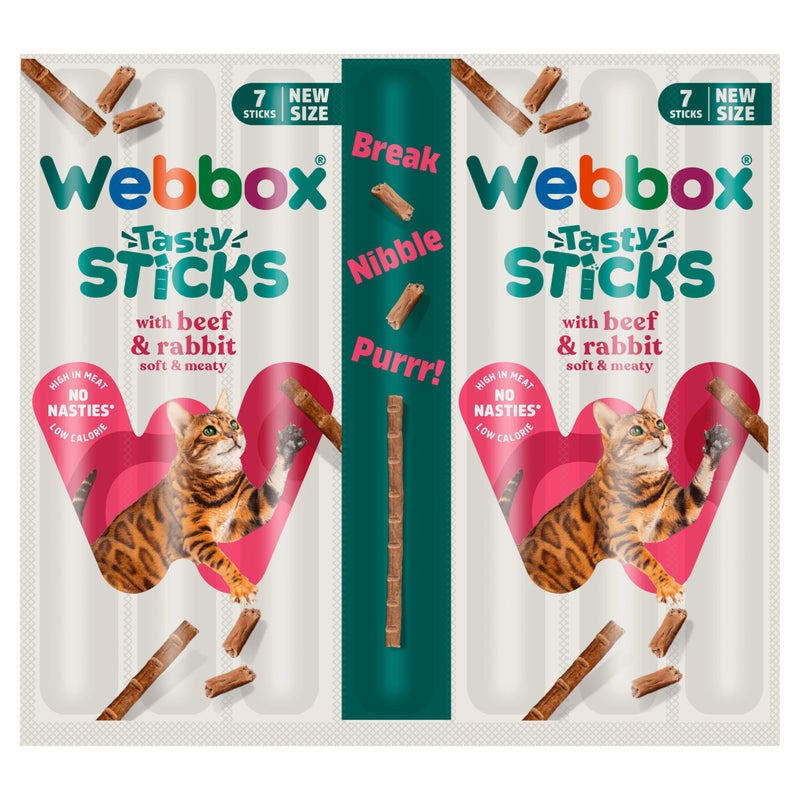 Webbox Tasty Sticks with Beef & Rabbit 35g (British brand)