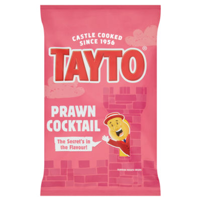 Tayto potato crisps prawn cocktail flavour 150g, UK version