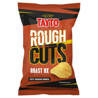 Tayto ridged potato crisps roast ox flavour 135g (British brand)