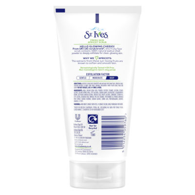 St. Ives Apricot Face Scrub 150 ml (British brand)