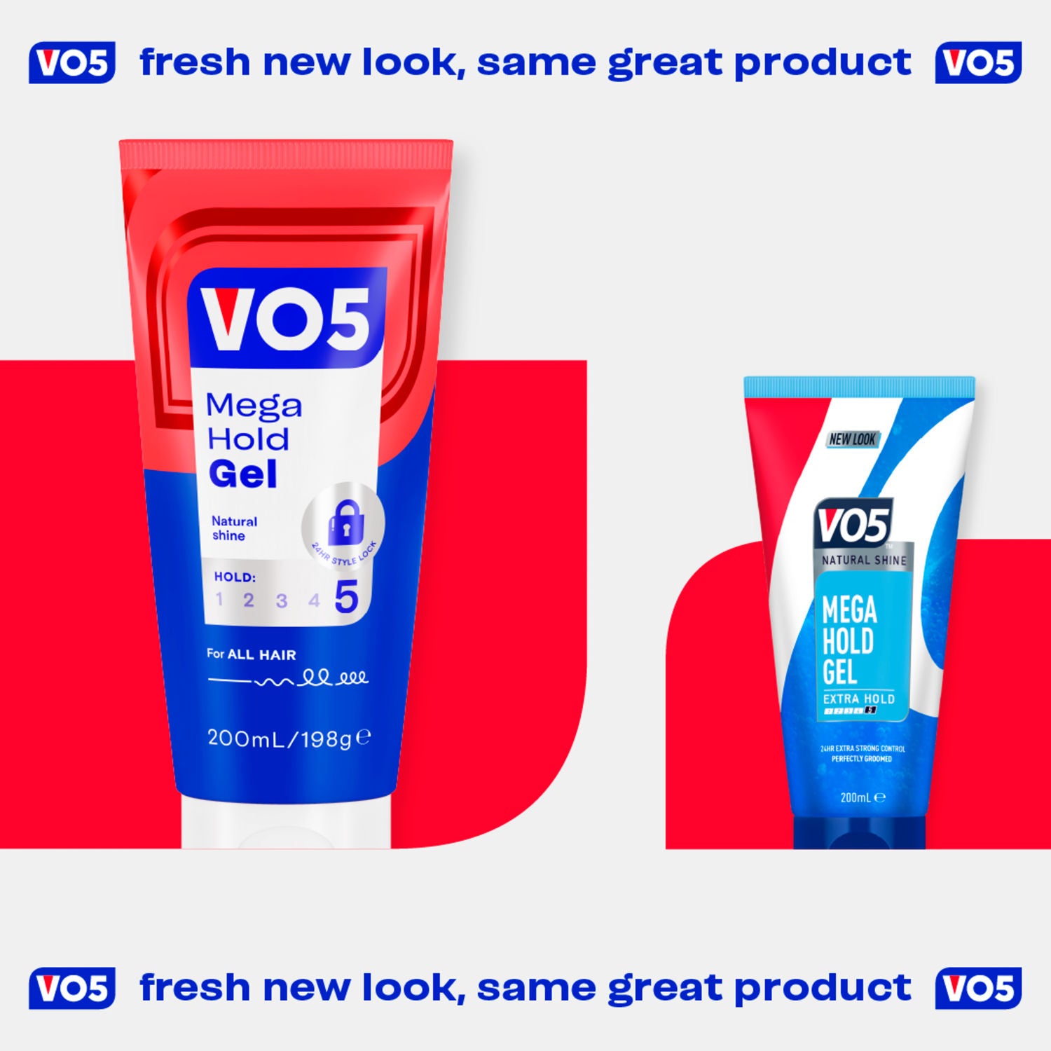 VO5 Mega Hold strong styling gel 200ml (British brand)