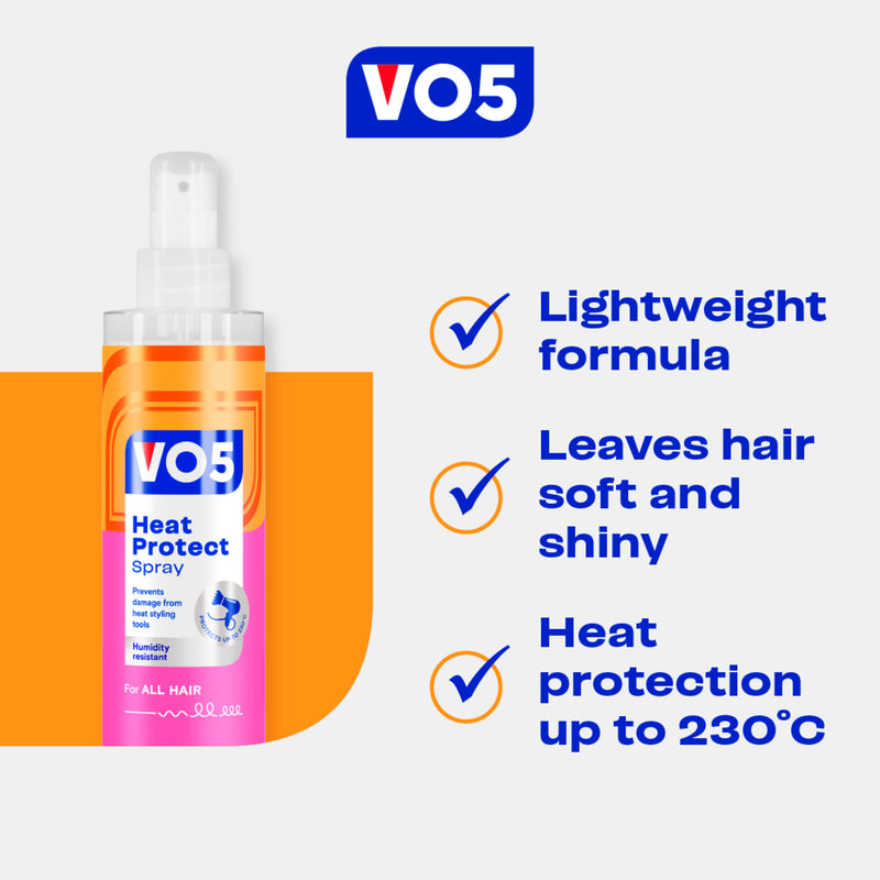 VO5 heat protect spray 198g (British brand)