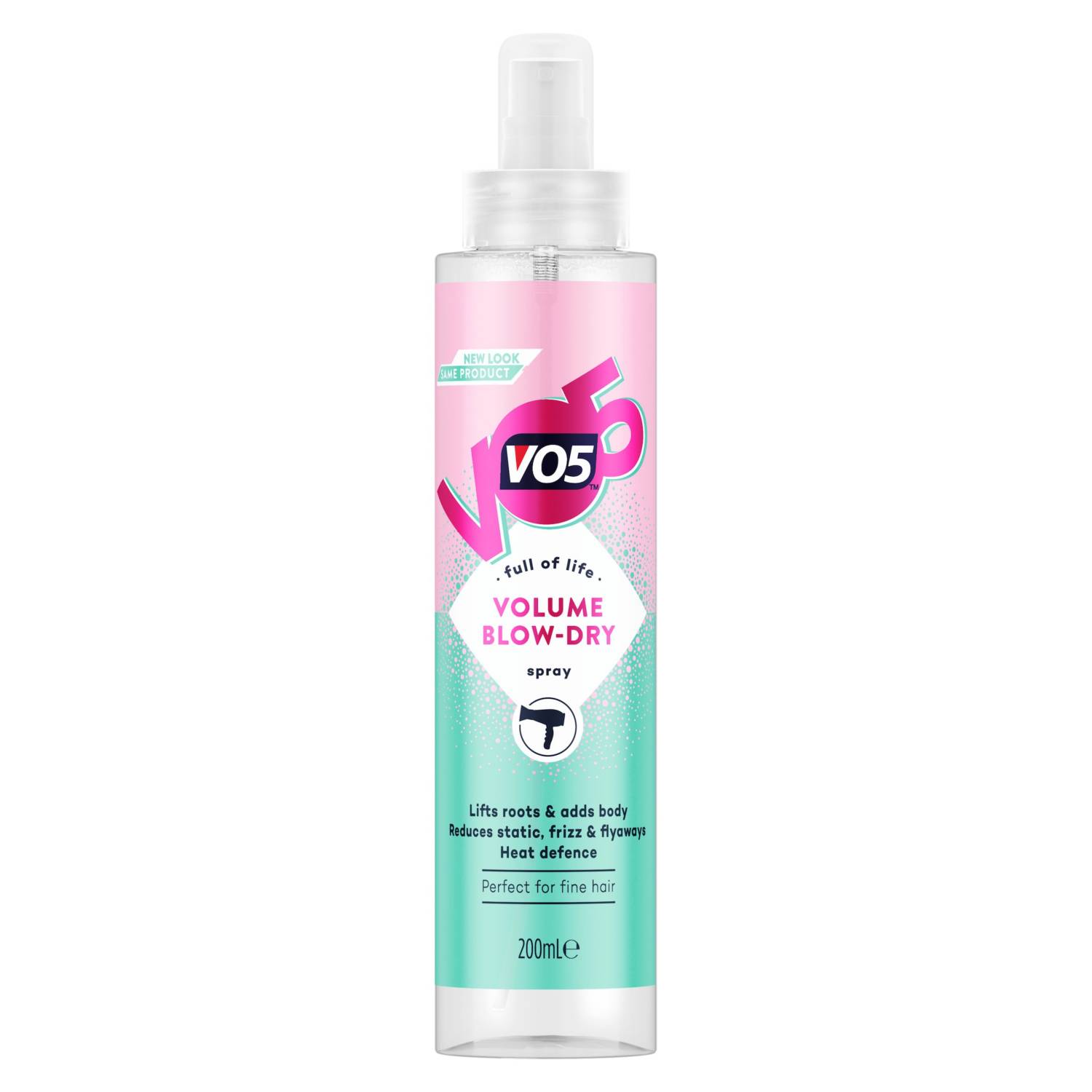 VO5 Volume Blow-Dry Hairspray 200ml (British brand)