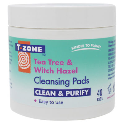 T-Zone Tea Tree & Witch Hazel pads 40 - British product