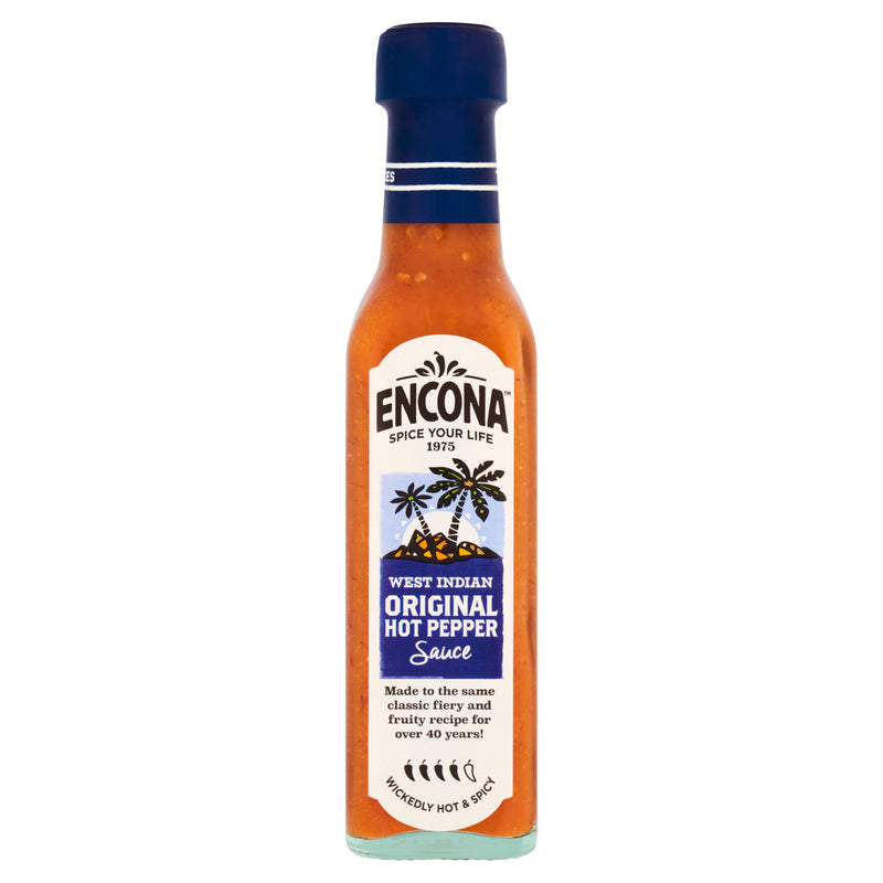 Encona West Indian Hot Pepper Sauce 175g - British product
