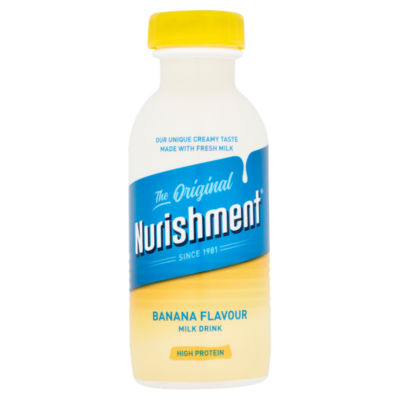 Dunn's River Nurishment Original Banana Flavour Milk Drink 330ml - British product