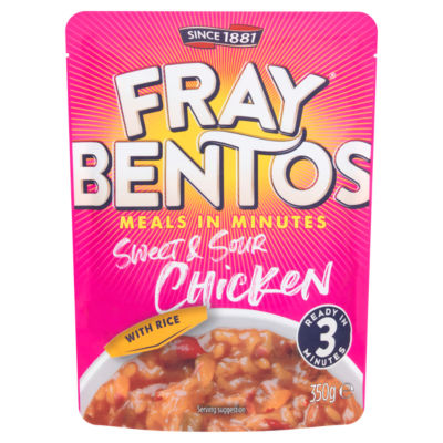 Fray Bentos sweet & sour chicken with rice 350g (British brand)