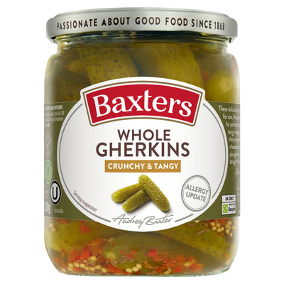 ASDA Baxters Whole Pickled Gherkins 500g- Buy online at McGrocer