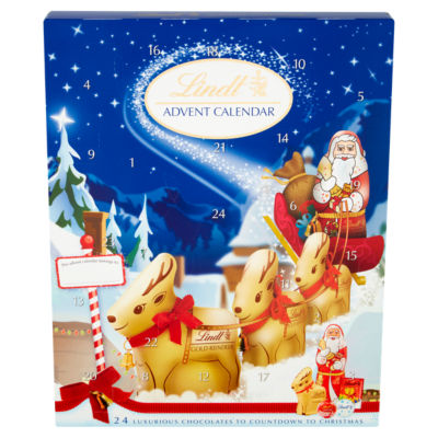 Lindt Julekalender 160g - Britisk produkt
