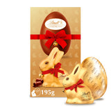 Lindt milk chocolate egg with Gold Bunny 195g, UK version