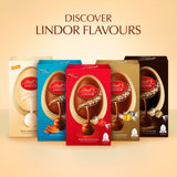 Lindt white chocolate egg with Lindor white truffles 260g, imported from the UK