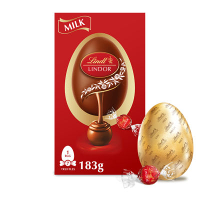 Lindt Lindor Easter egg milk chocolate with truffles 183g - British product