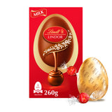 Lindt Lindor Milk Chocolate Egg with truffles 260g, imported from the UK