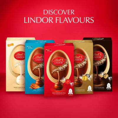 Lindt Lindor Milk Chocolate Egg with truffles 260g, imported from the UK