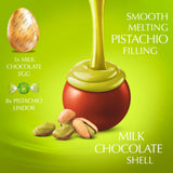 Lindt milk chocolate egg with Lindor pistachio truffles 260g (British brand)