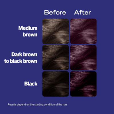 Schwarzkopf Mystic Violet hair dye (British brand)