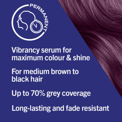 Schwarzkopf Mystic Violet hair dye (British brand)