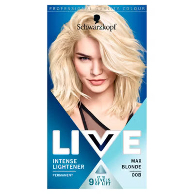 Schwarzkopf Max Blonde 00B hair lightener (British brand)