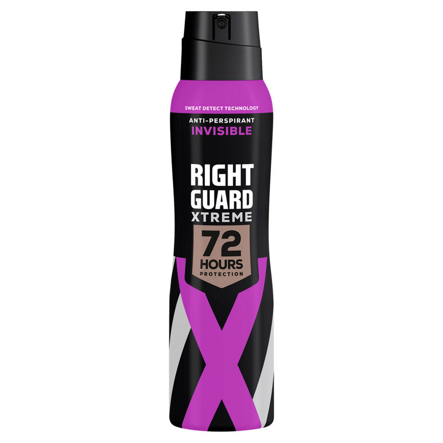 Right Guard Xtreme Women Invisible 72H Protection Anti-Perspirant GOODS ASDA   