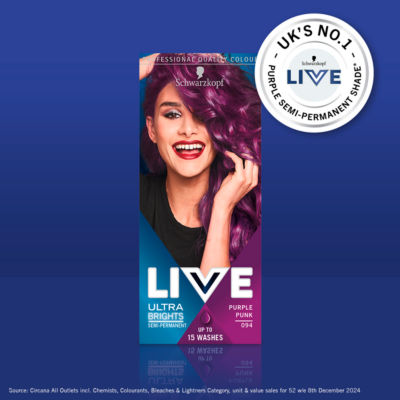 صبغة شعر شبه دائمة Schwarzkopf Purple Punk 094، النسخة البريطانية
