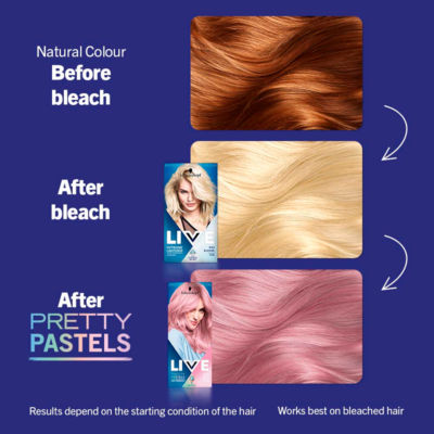 Schwarzkopf Live Pink Hair Dye Rose Gold 50ml (British brand)
