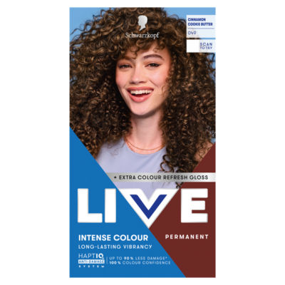 ASDA Schwarzkopf LIVE Intense Colour 850 Cinnamon Cookie Butter Permanent Hair Dye- Buy online at McGrocer