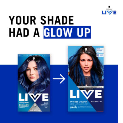 Schwarzkopf Blue Mercury permanent hair dye, UK version