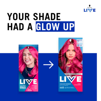 Schwarzkopf LIVE semi-permanent hair dye Shocking Pink 093 - British product
