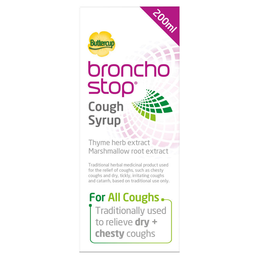 Buttercup Broncho Stop Cough Syrup For Dry & Chesty Coughs GOODS ASDA   