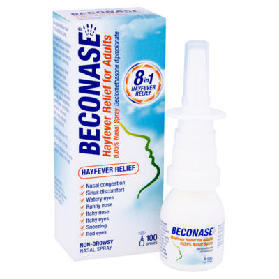 Beconase Hayfever Relief Nasal Spray 100 Sprays - British product