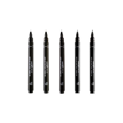 uni-ball PIN sketching pens 5-pack black (British brand)