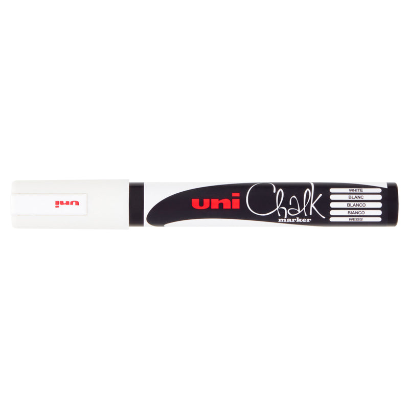 uni-ball white chalk marker medium tip 1.8-2.5mm (British brand)