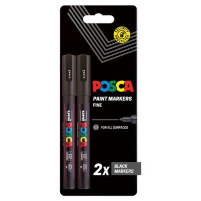 Uni Posca paint marker black fine 0.9-1.3mm (British brand)