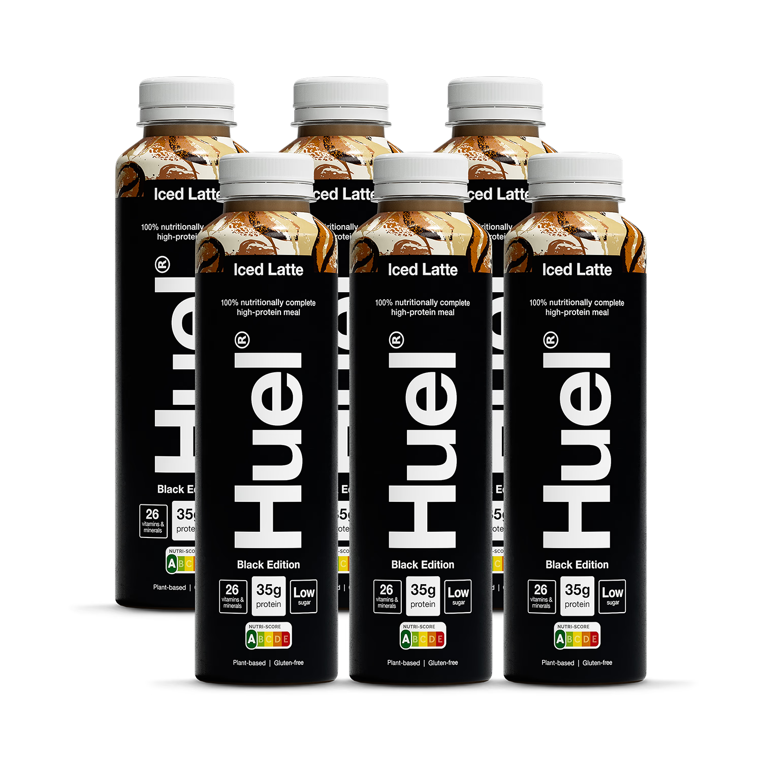 Huel Black Edition Iced Latte Meal Replacement 6 x 500ml, UK version