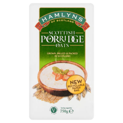 Hamlyns Scottish Porridge Oats 750g - British product