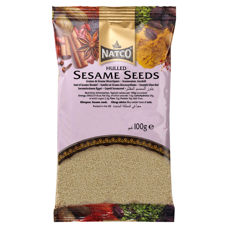 Natco hulled sesame seeds 100g baking ingredient - British product