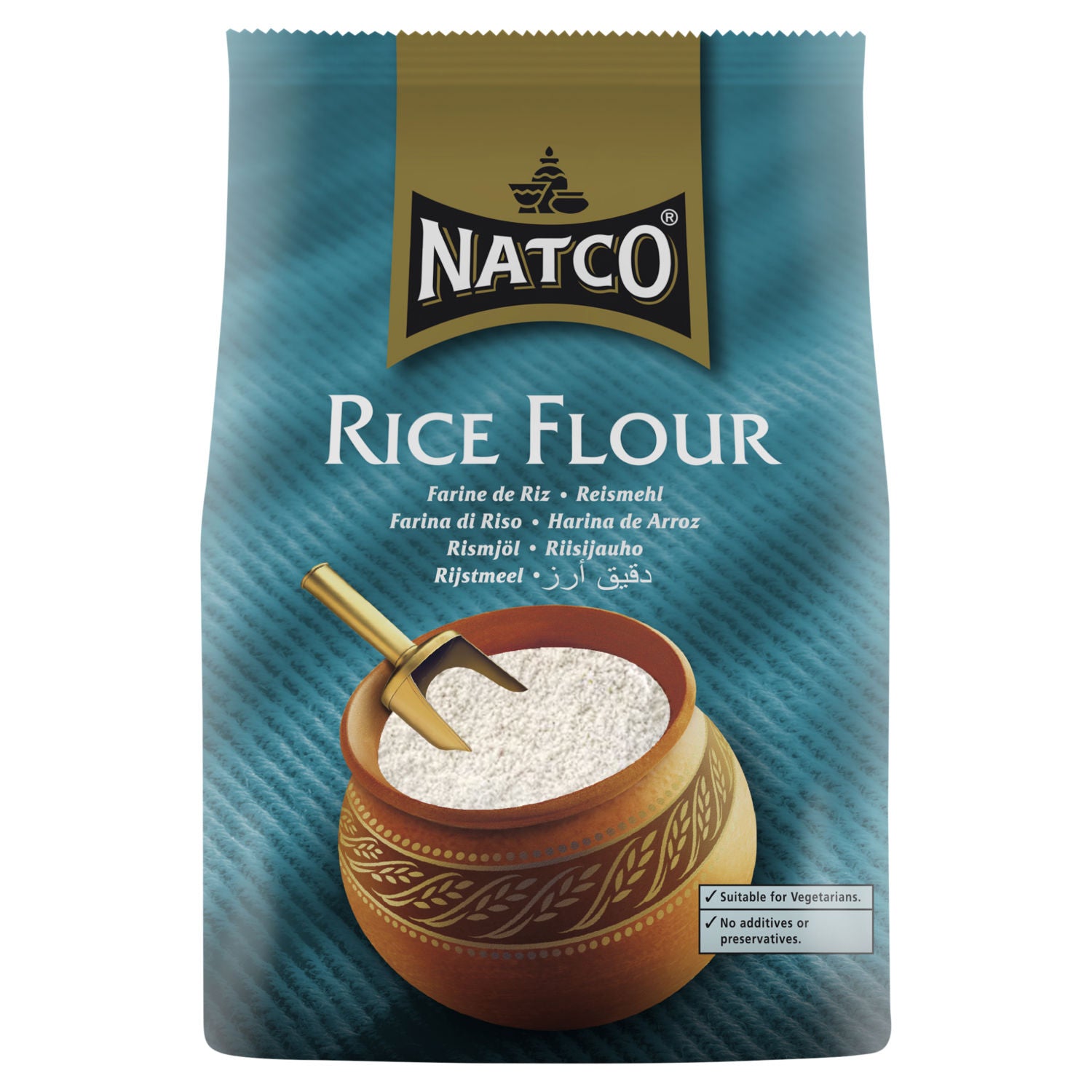 Natco rice flour 1kg, imported from the UK