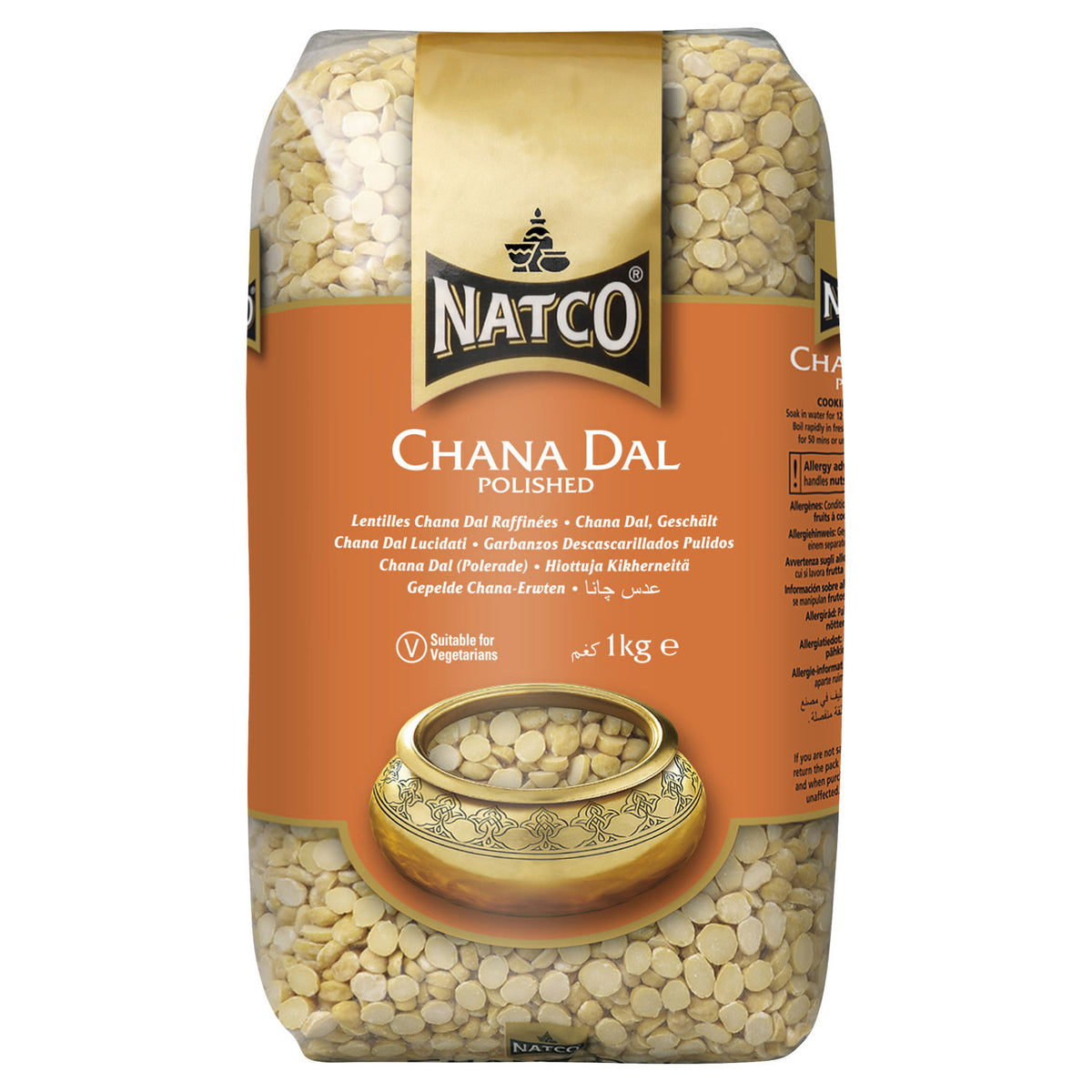 Natco Chana Dal Polished 1kg (British brand)