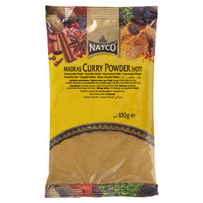 ASDA Natco Madras Curry Powder Hot 100g- Buy online at McGrocer