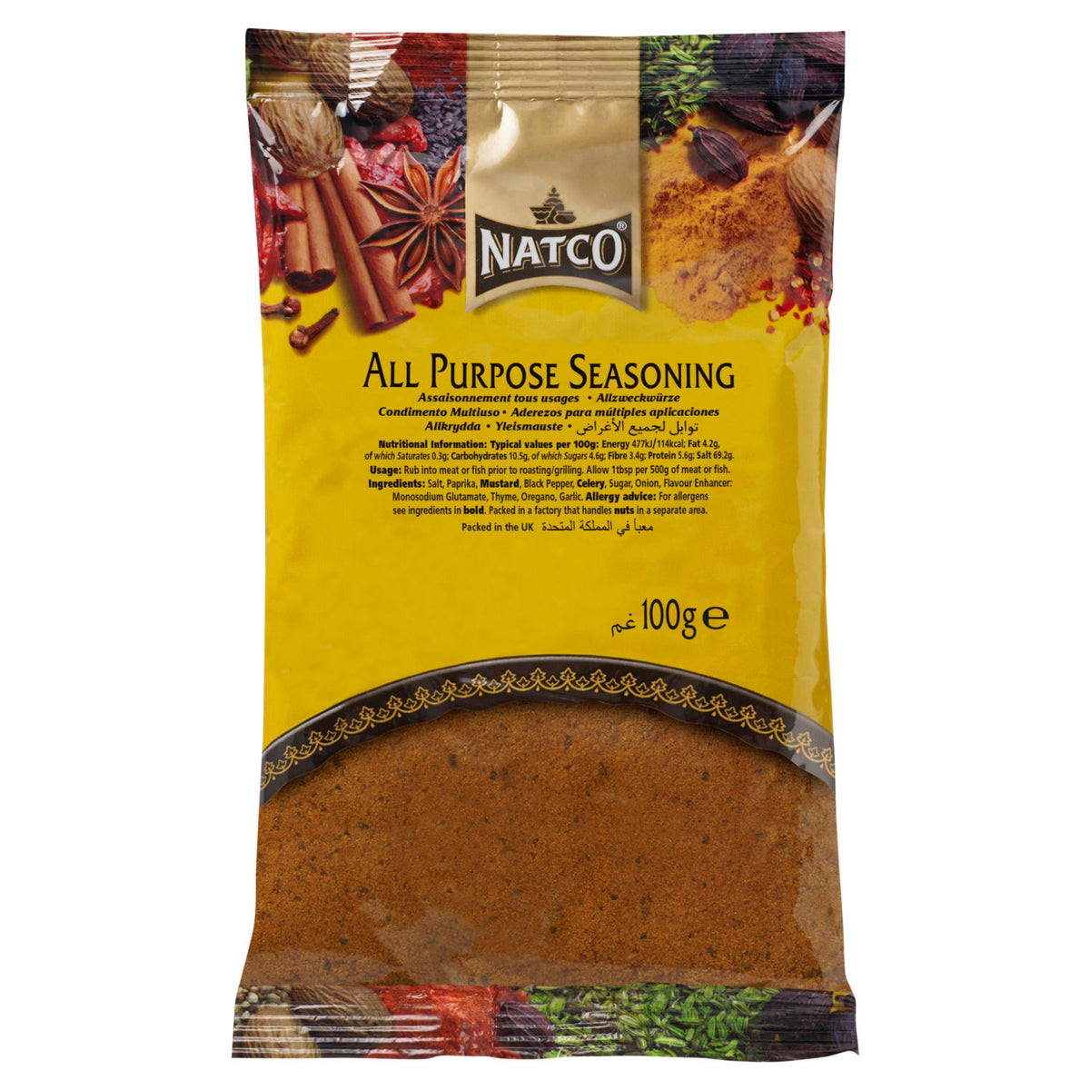 Natco all purpose seasoning 100g, imported from the UK