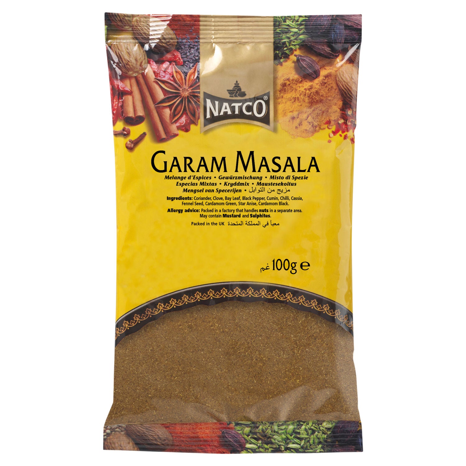 Natco Garam Masala spice blend 100g, UK version