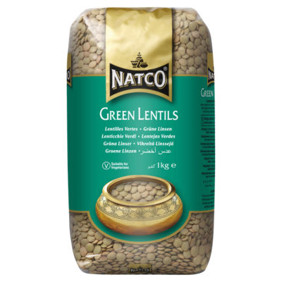 Natco green lentils 1kg - British product