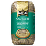 Natco green lentils 1kg - British product