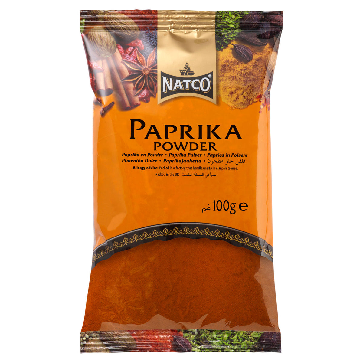 Natco Paprika Powder 100g, imported from the UK