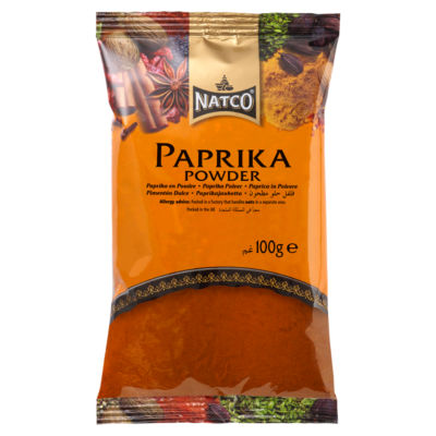 Natco Paprika Powder 100g, imported from the UK